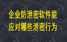 企業防泄密軟件能應對哪些泄密行為？